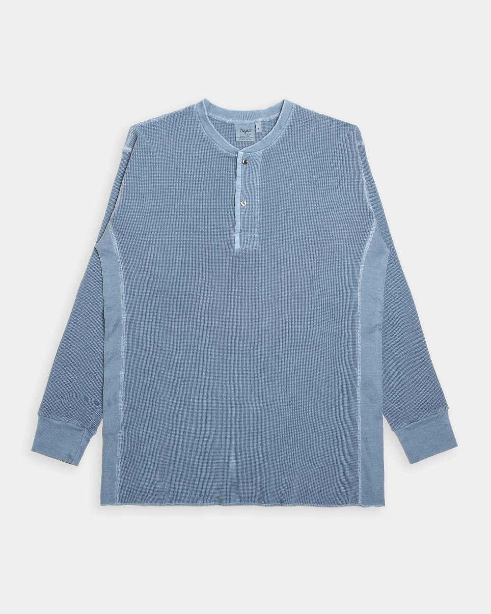 Vintage Henley Neck Shirts  ash blue   LOT201